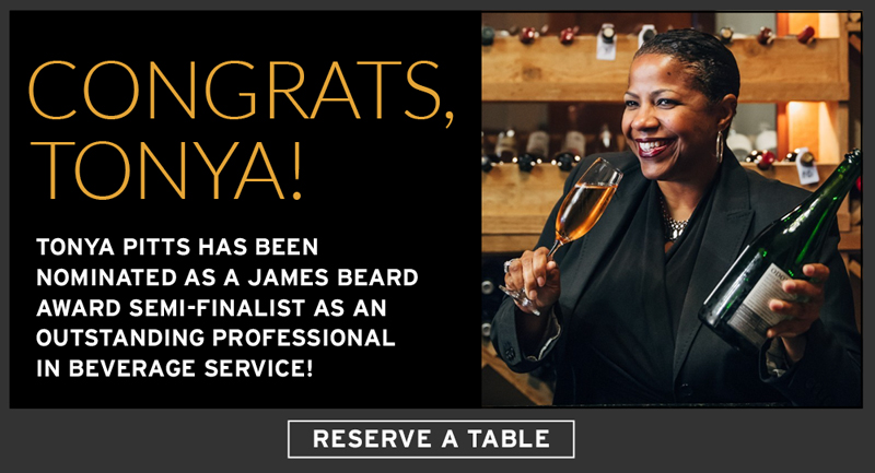 Tonya James Beard Award Nomination